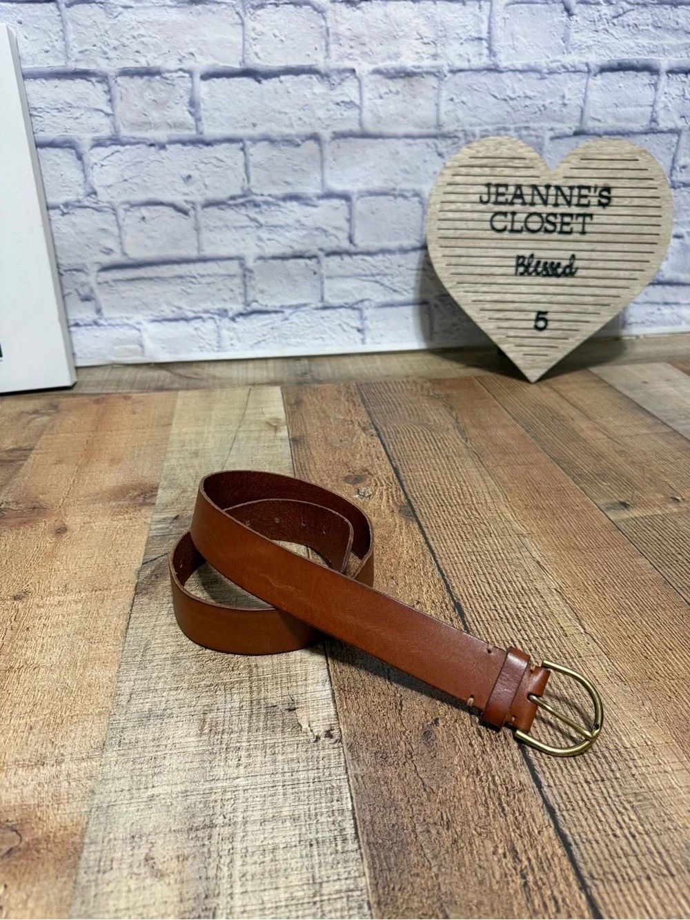 American eagle unisex brown leather belt size M